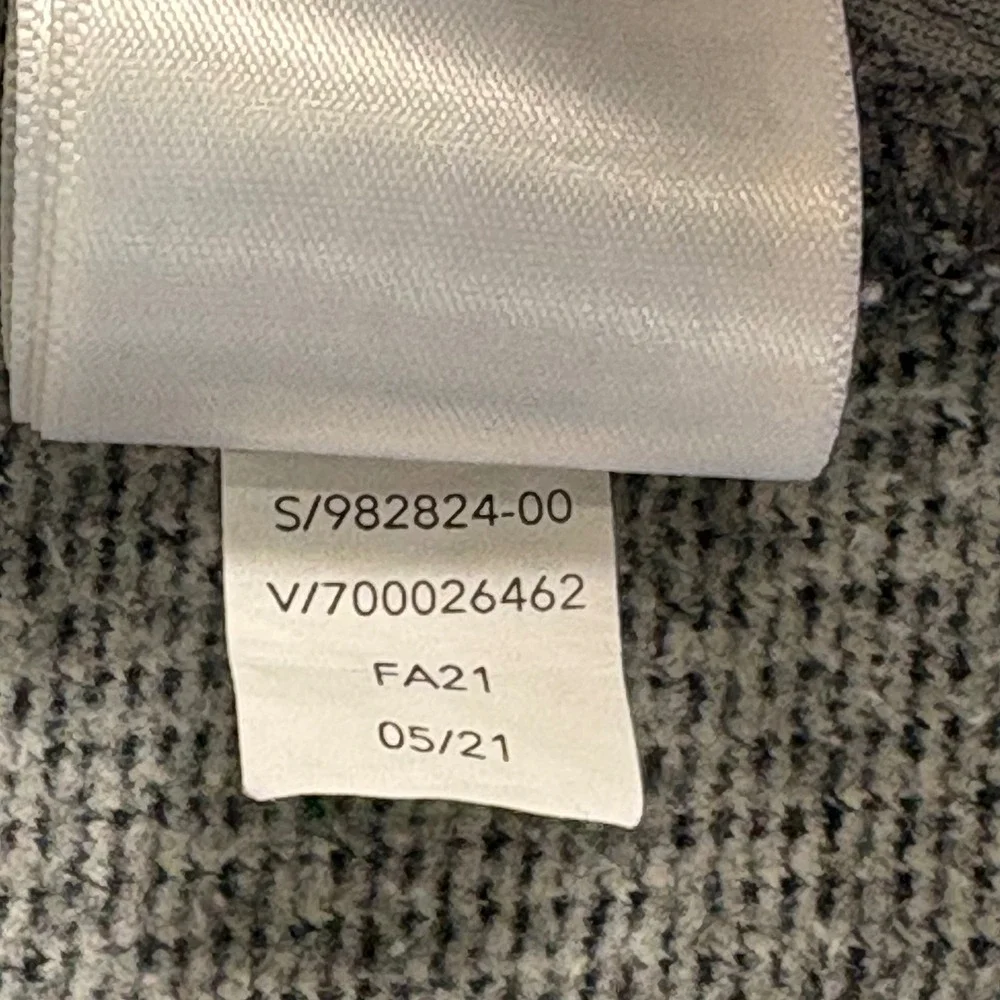 Athleta Stroll Fleece Full Zip‎ Jacket Heathered Grey XL Mock Neck Activewear